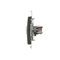 Double HDMI socket (module) anthracite metallic