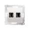 Double HDMI socket (module) cream