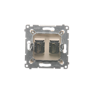Double HDMI socket (module) cream