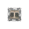 Double HDMI socket (module) cream