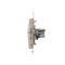 Double HDMI socket (module) cream