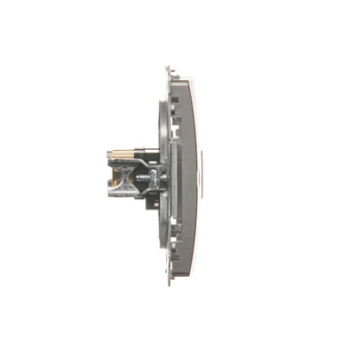Double HDMI socket (module) metallic stainless steel