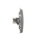 Double HDMI socket (module) metallic stainless steel