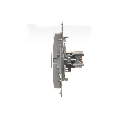 Double HDMI socket (module) silver metallic