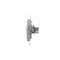 Double HDMI socket (module) silver metallic
