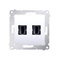 Double HDMI socket (module) white