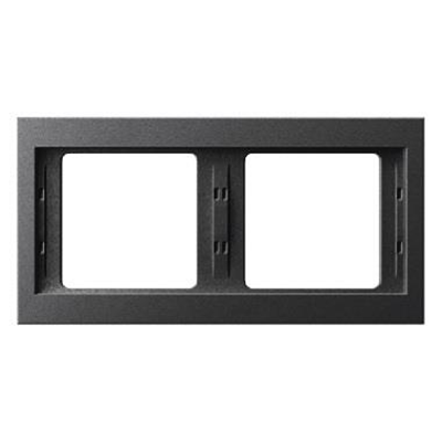 Double horizontal frame anthracite matte varnished