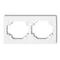 Double horizontal frame, IP 20, white