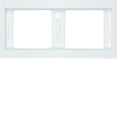 Double horizontal white frame
