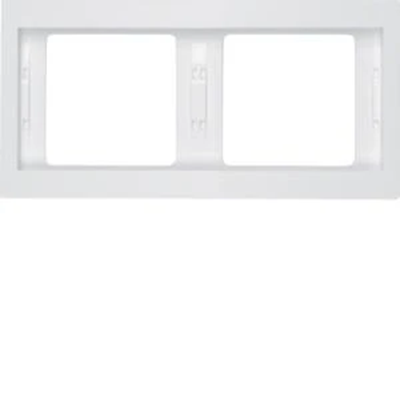 Double horizontal white frame