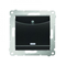 Double hotel switch -2Z with backlight. Rated current 10A (module) anthracite (metallic)