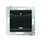 Double hotel switch -2Z with backlight. Rated current 10A (module) anthracite (metallic)