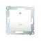 Double hotel switch -2Z with backlight. Rated current 10A (module) cream