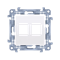 Double ICT frame for white keystone
