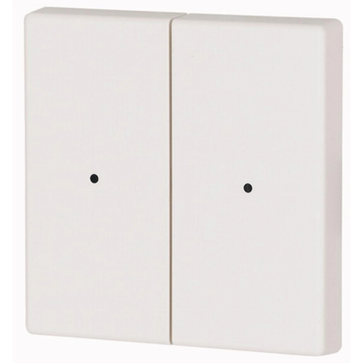 double key white with a hole for LED - 55x55mm, CWIZ-02/01-LED