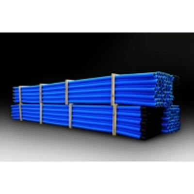 Double-layer corrugated pipe in sections, size 110/92, 6 m blue