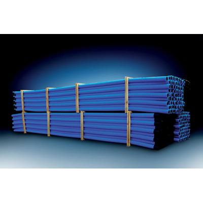 Double-layer corrugated pipe in sections, size 110/92, 6 m blue