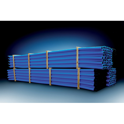Double-layer corrugated pipe in sections, size 160/134, 6 m, blue