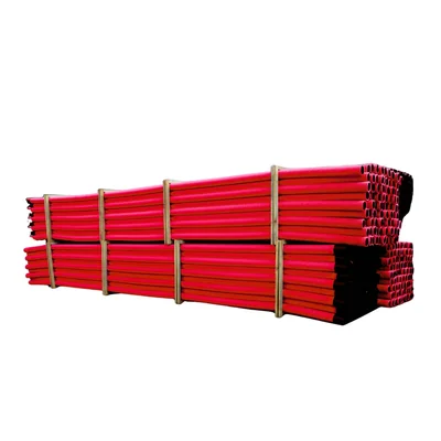 Double-layer corrugated pipe in sections, size 90/76 - 6 m-red