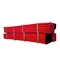 Double-layer corrugated pipe in sections, size 90/76 - 6 m-red