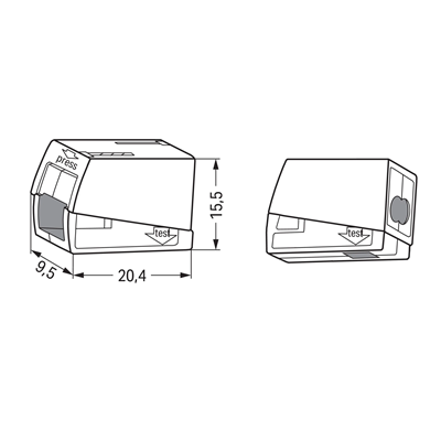 Double lighting connector