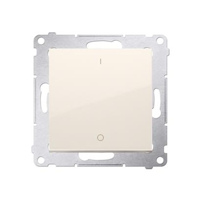 Double-pole switch (module) 16A, 250V, screw terminals, cream