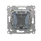 Double-pole switch (module) 16A, 250V, screw terminals, cream