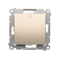 Double-pole switch (module) 16A, 250V, screw terminals, gold (metallic)