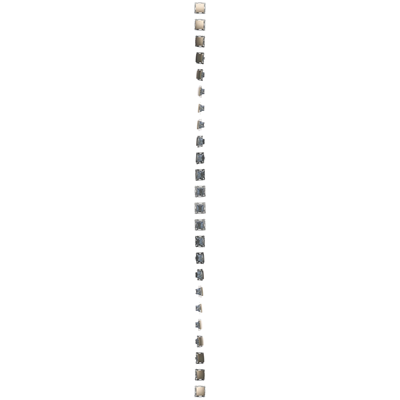 Double-pole switch (module) 16A, 250V, screw terminals, gold (metallic)