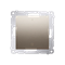 Double-pole switch (module) 16A, 250V, screw terminals, gold (metallic)