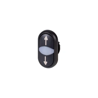 Double pushbutton drive with spring return, black - arrows up, down, M22S-DDL-S-X7/X7