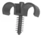 Double ring quick mounting bracket fi 22mm grey