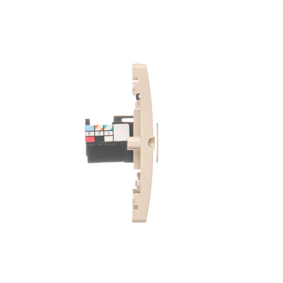 Double RJ12 telephone socket (module) beige