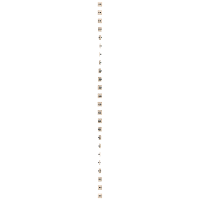 Double RJ12 telephone socket (module) beige