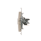 Double RJ12 telephone socket (module) cream
