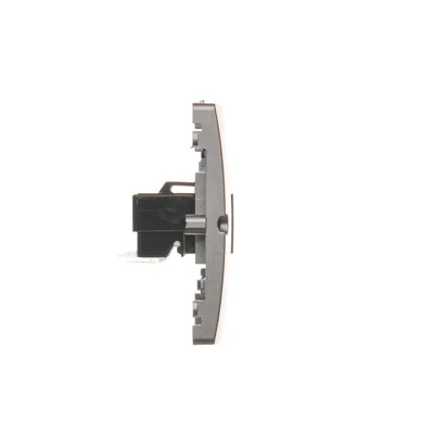 Double RJ12 telephone socket (module) metallic inox