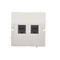 Double RJ12 telephone socket (module) white