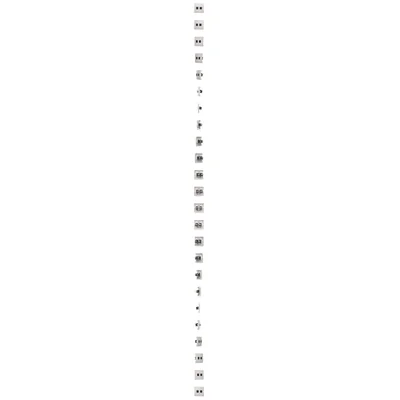 Double RJ12 telephone socket (module) white