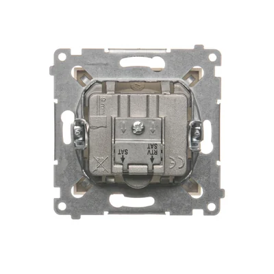 Double satellite antenna socket SAT-SAT-RTV (module) cream