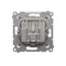 Double satellite antenna socket SAT-SAT-RTV (module) cream