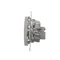 Double satellite antenna socket SAT-SAT-RTV (module) silver (metallic)