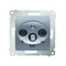 Double satellite antenna socket SAT-SAT-RTV (module) silver (metallic)