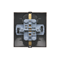 Double Schuko socket with shutters 16A, 250V, screw terminals, anthracite (metallic)