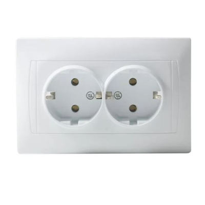 DOUBLE SOCKET 2X2P+Z SCHUKO