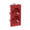 Double socket CIMA schuko 2x230V 16A red