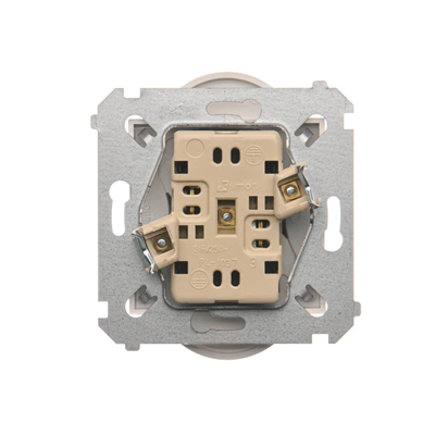 Double socket for nature frames 230V, white