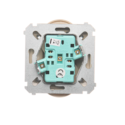 Double socket-outlet (module), 230V, beige