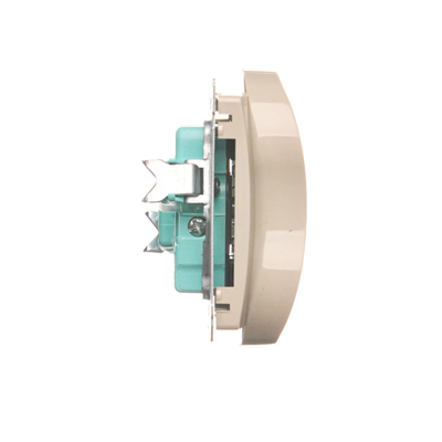 Double socket-outlet (module), 230V, beige