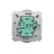 Double socket-outlet (module), 230V, metallic satin