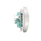 Double socket-outlet (module), 230V, white